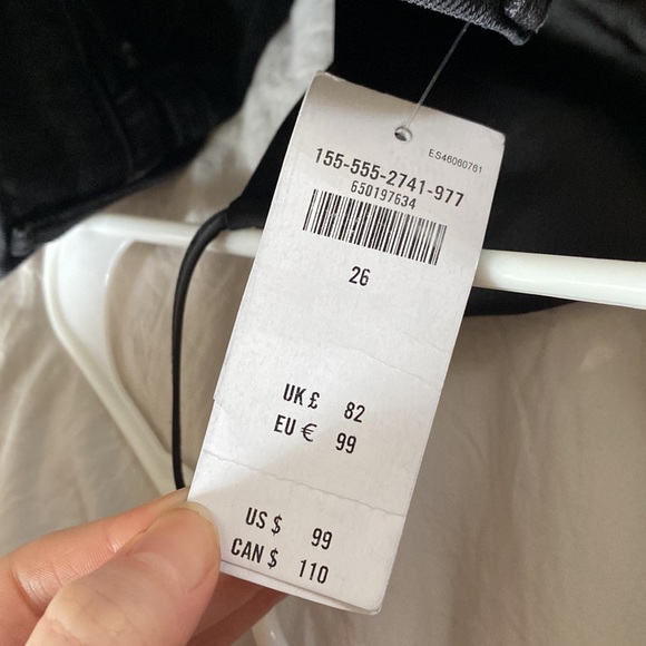 Abercrombie Dad High Rise Crossover Jeans - 26 curve love NWT - Picture 4 of 4